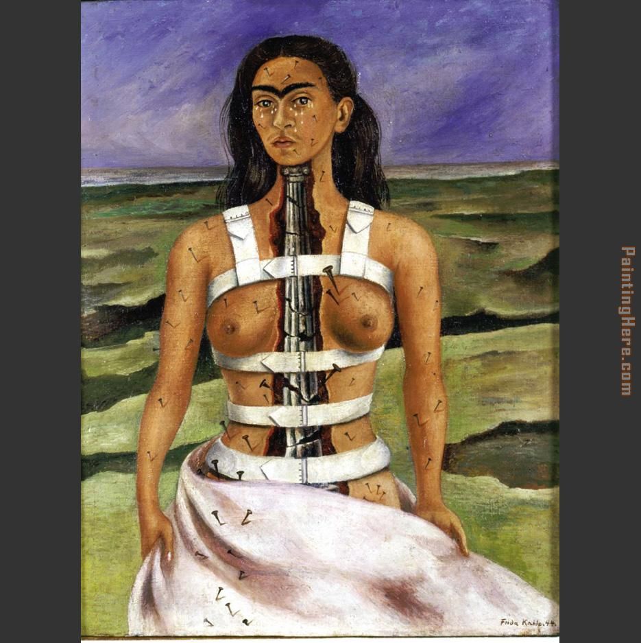 The Broken Column painting - Frida Kahlo The Broken Column art painting